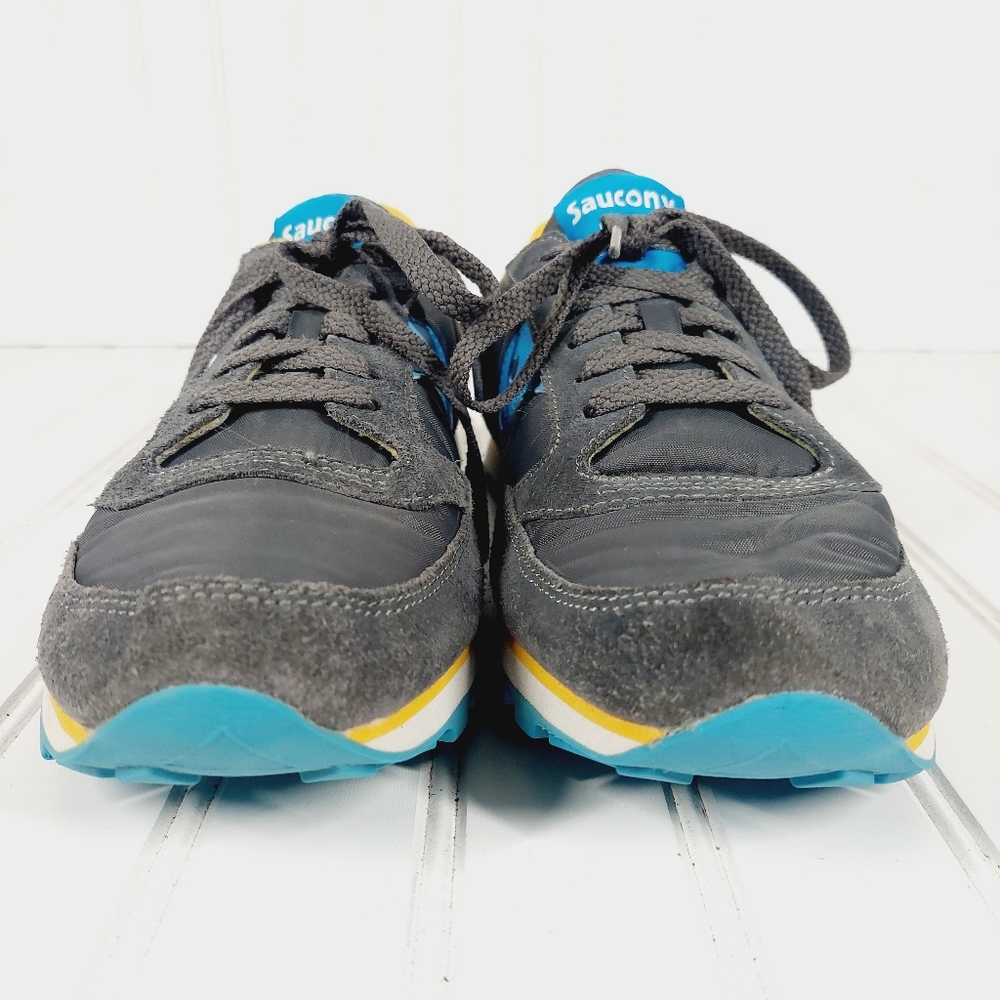 Saucony Jazz Lowpro Leather Lace Up Casual Sneakers A481 View 3
